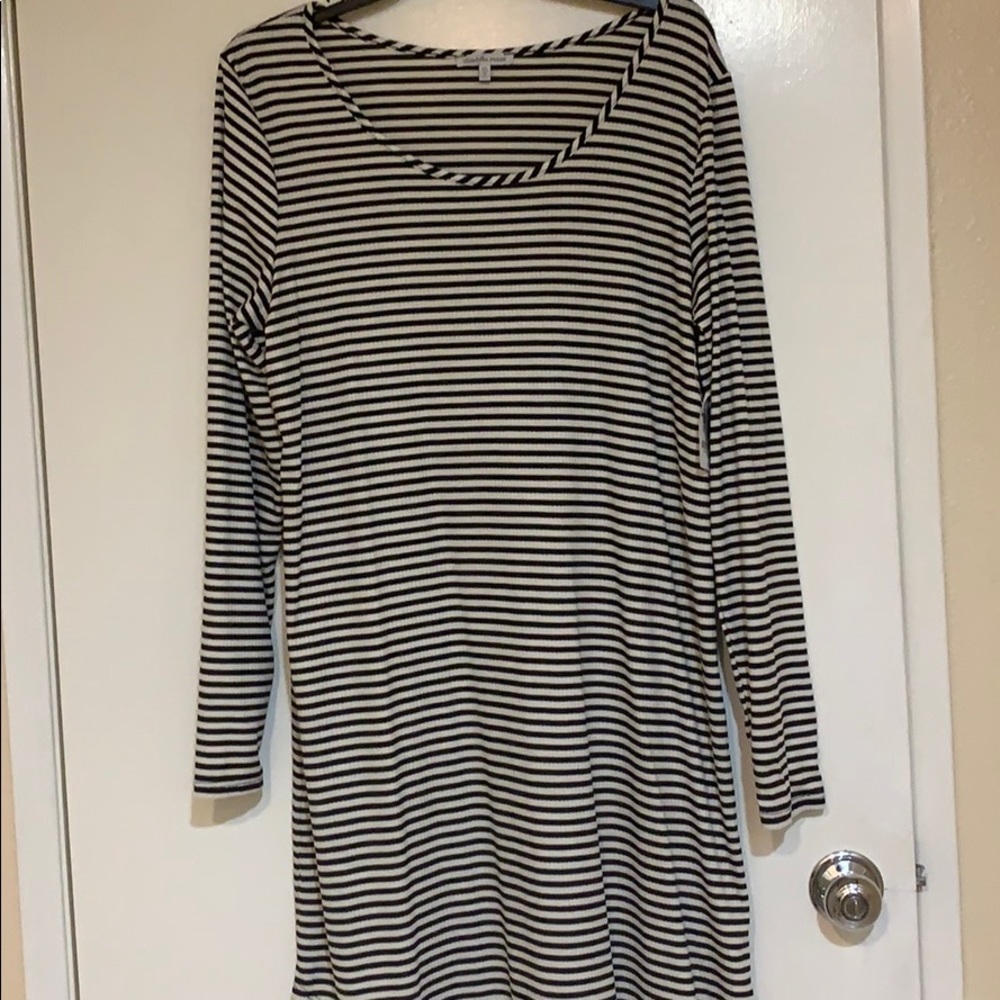 💕Stripe long sleeve dress